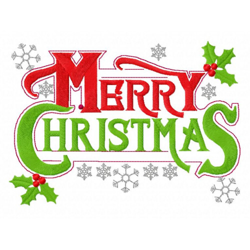 Merry Christmas Clip Art Words 